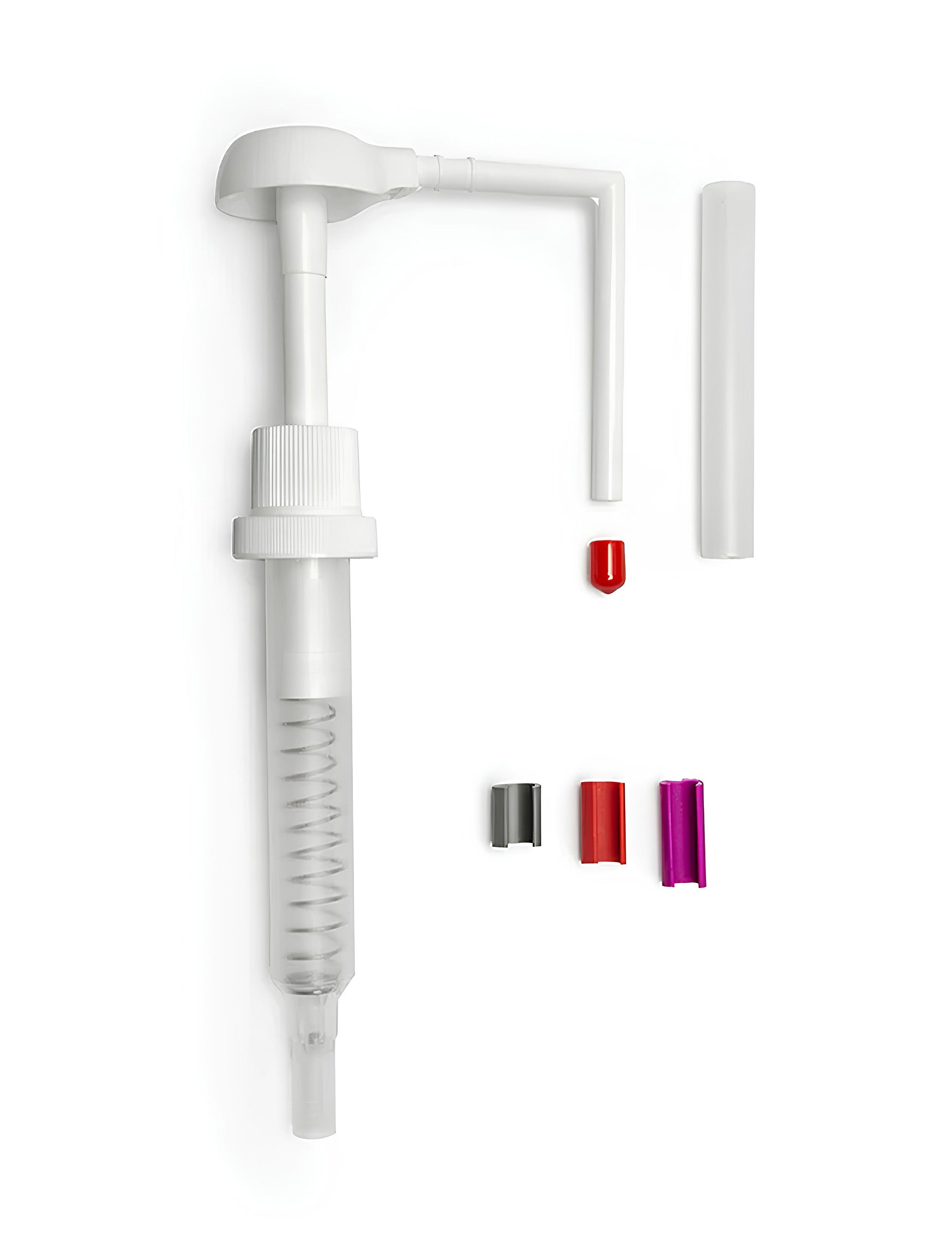 Kit distributeur HI-FLOAT blanc avec clips de dosage colorés