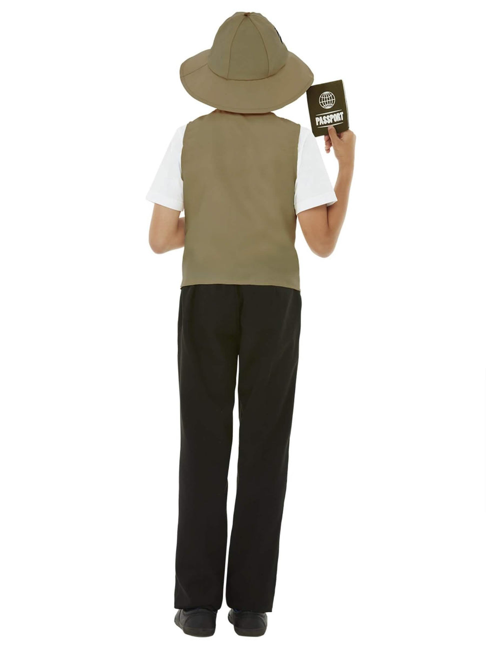 Vista trasera del kit explorador para niño