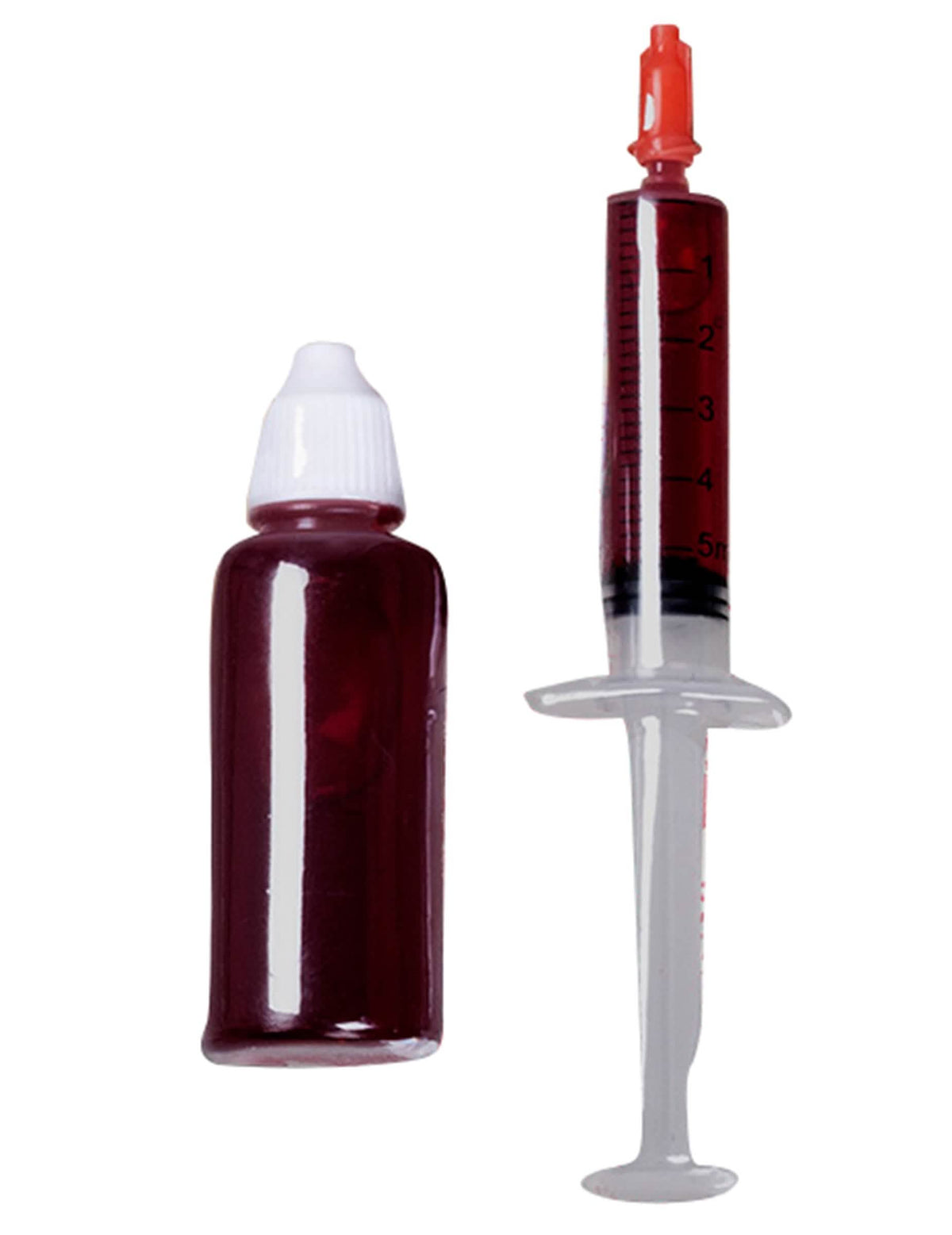 Kit infirmière horreur pour adulte rouge avec seringue et flacon de faux sang
