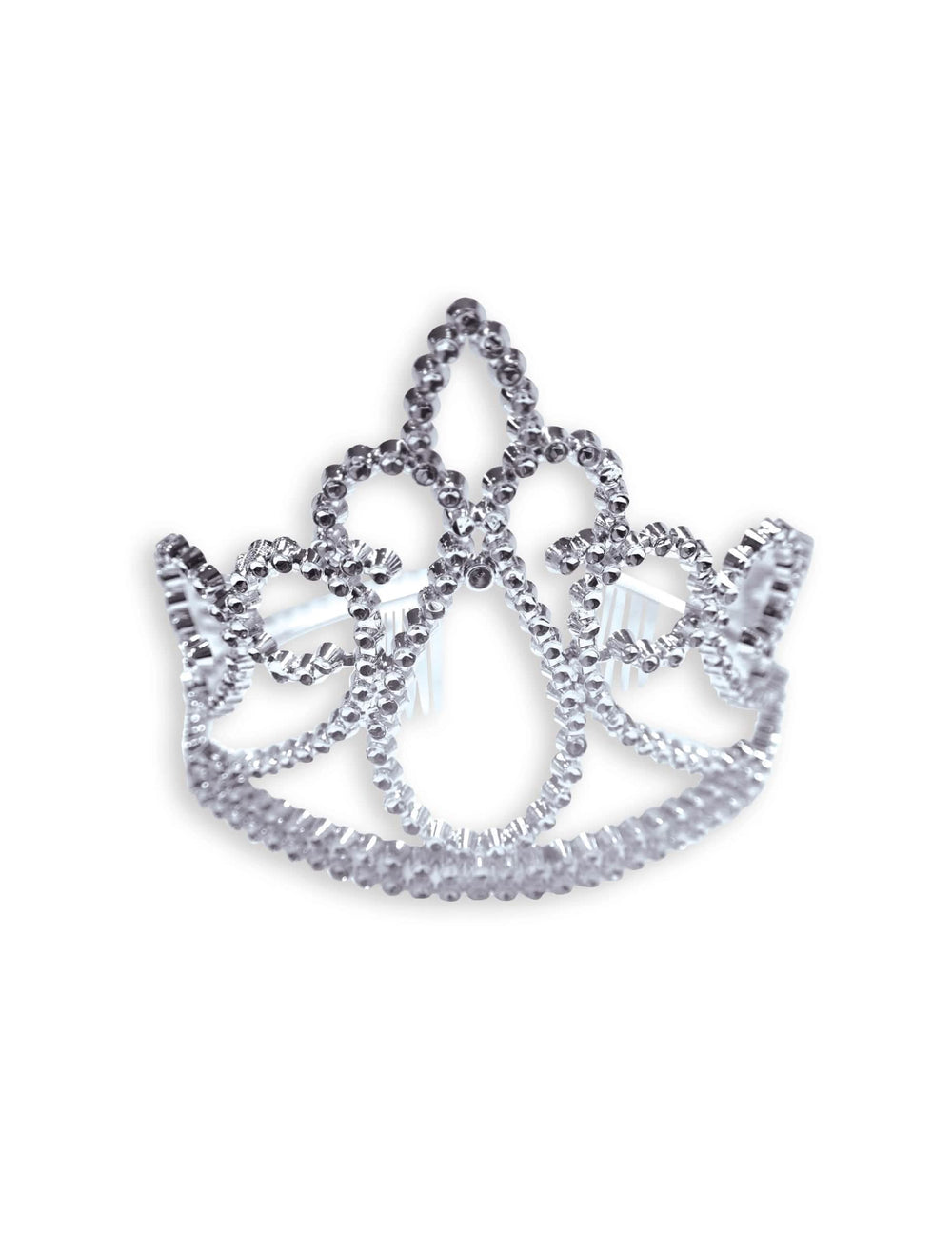 Tiara plateada del kit de tiara y varita de princesa