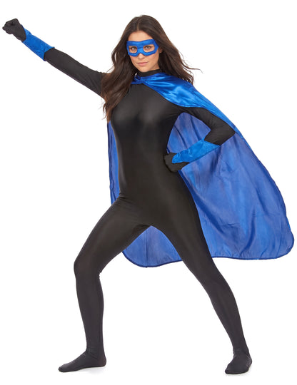 Kit accesorios superhéroe azul adulto