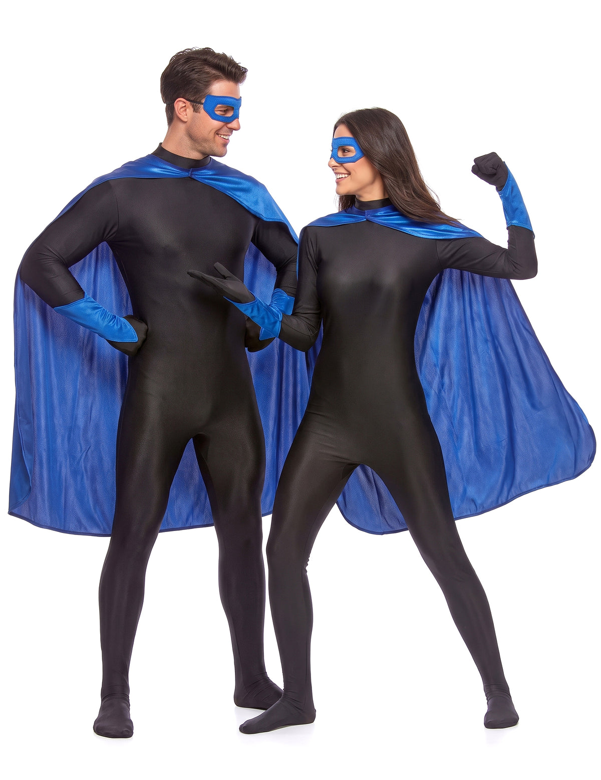 Kit accesorios superhéroe azul adulto