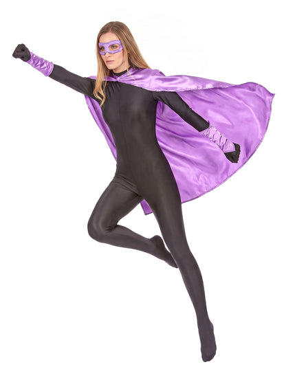 Kit superhéroes violeta adulto