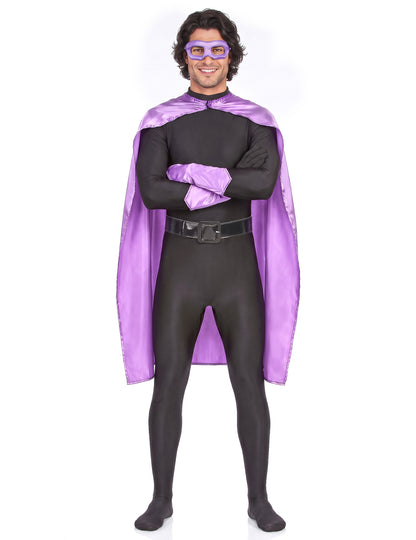 Kit superhéroes violeta adulto
