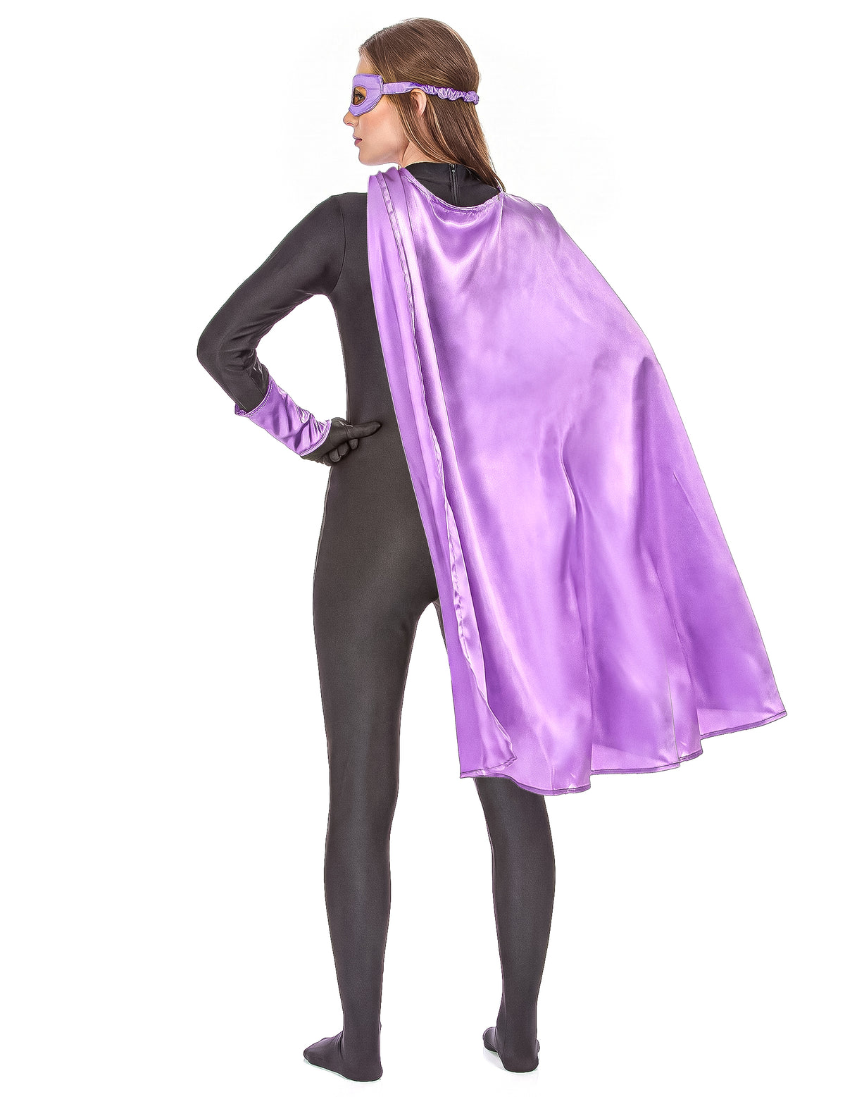 Kit superhéroes violeta adulto
