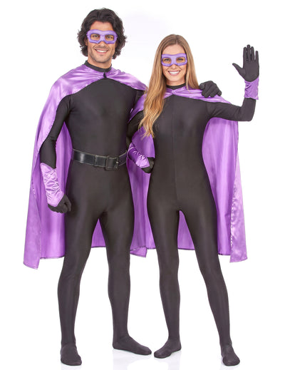 Kit superhéroes violeta adulto
