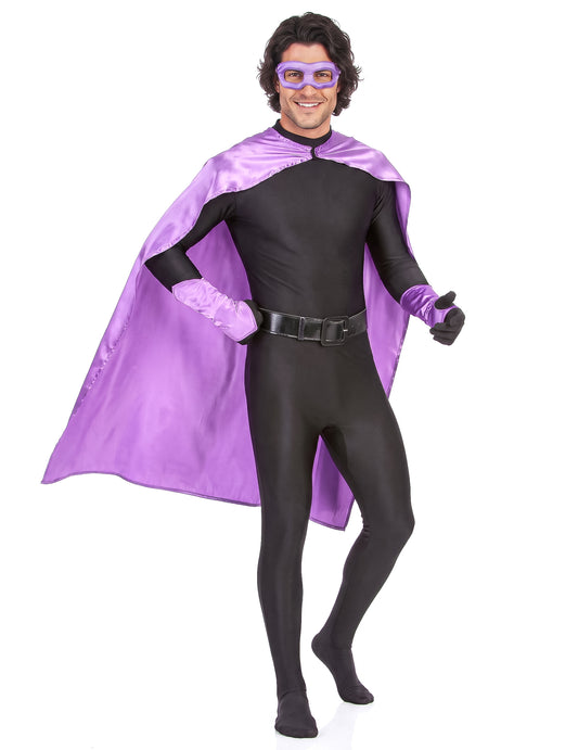 Kit superhéroes violeta adulto