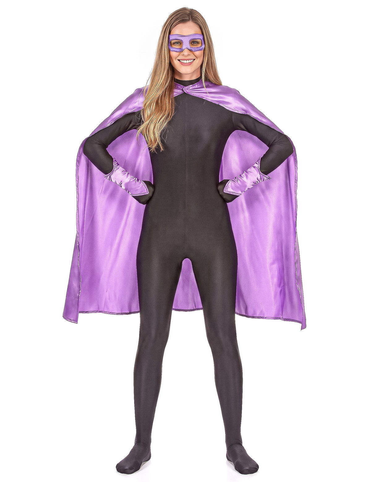 Kit superhéroes violeta adulto