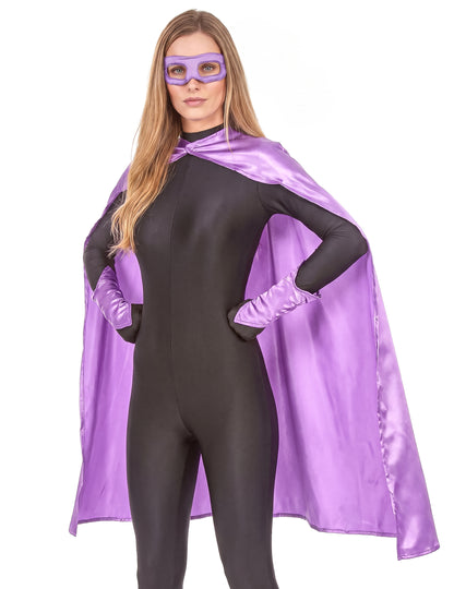 Kit superhéroes violeta adulto