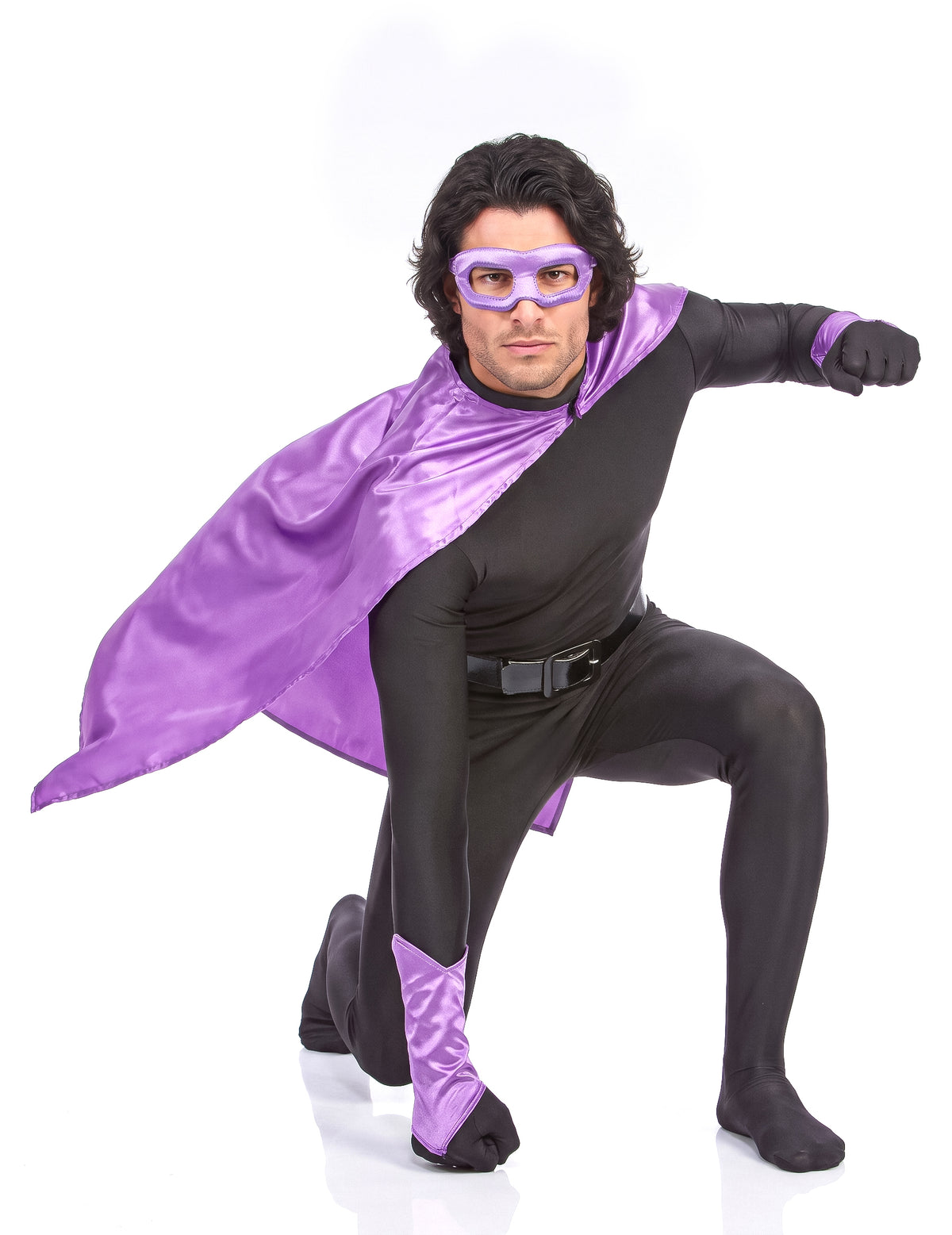 Kit superhéroes violeta adulto