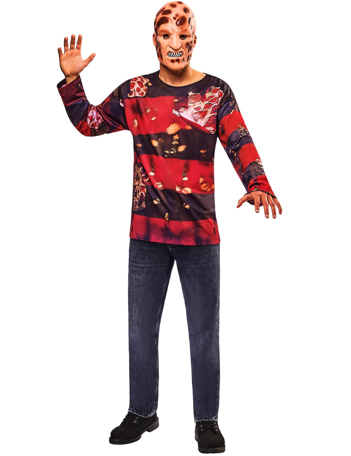 Kit de camiseta y máscara de Freddy Kruegger™ para adulto