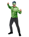 Kit top et masque Hulk pour adulte vert musclé
