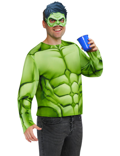 Kit de top y máscara Hulk™ para adulto