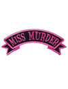 Patch gothique Miss Murder pour adulte rose et noir