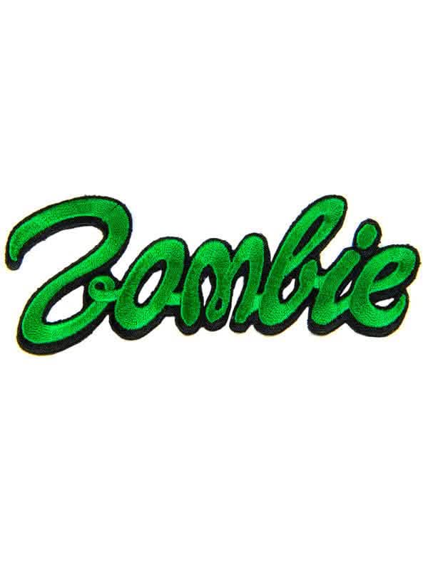 Patch Zombie pour adulte vert fluo et noir