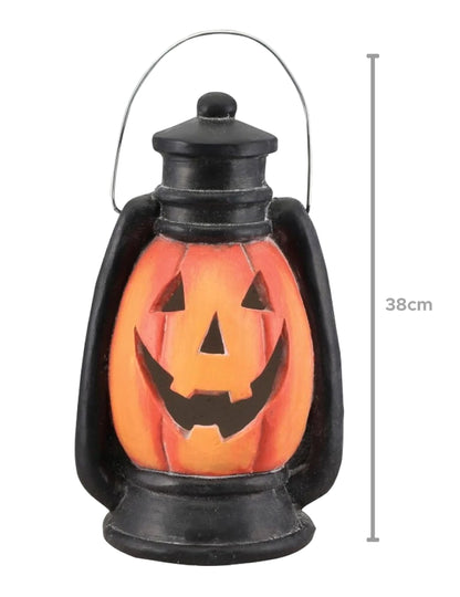 Linterna calabaza luminosa terrorífica de 38 cm