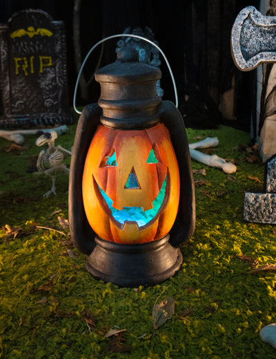 Farol Calabaza aterradora luminosa 38 cm