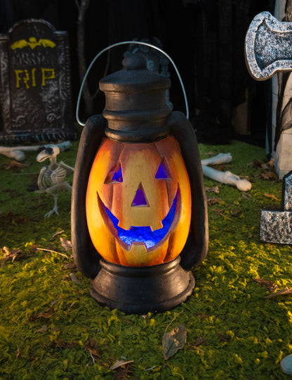 Farol Calabaza aterradora luminosa 38 cm