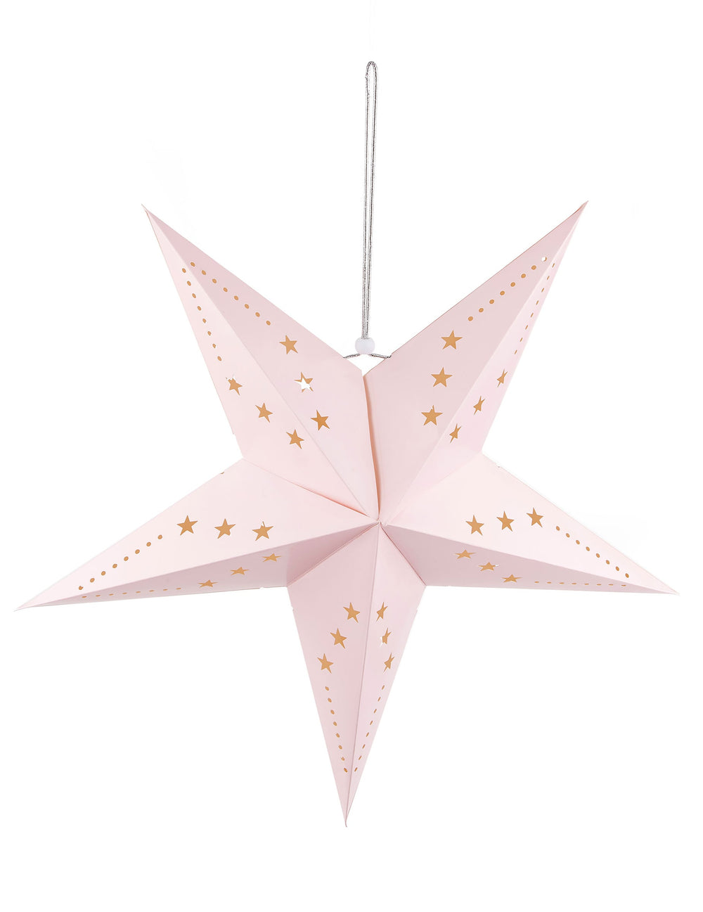 Lanterne étoile pour décoration rose clair