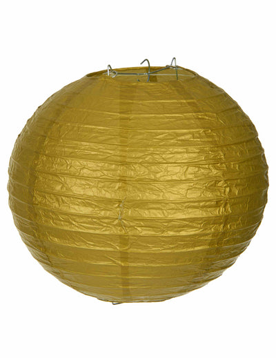 Lanterne japonaise pour décoration dorée en papier