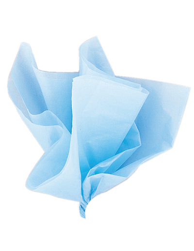 10 hojas de papel de seda azul cielo