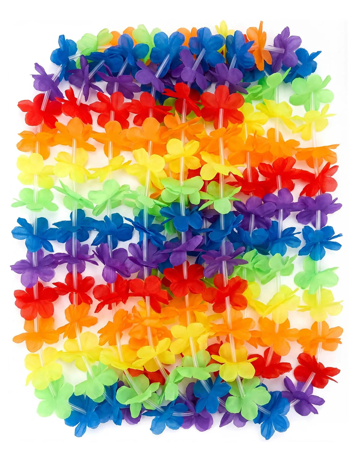 Kit de 12 Collares Hawaianos de bienvenida multicolores