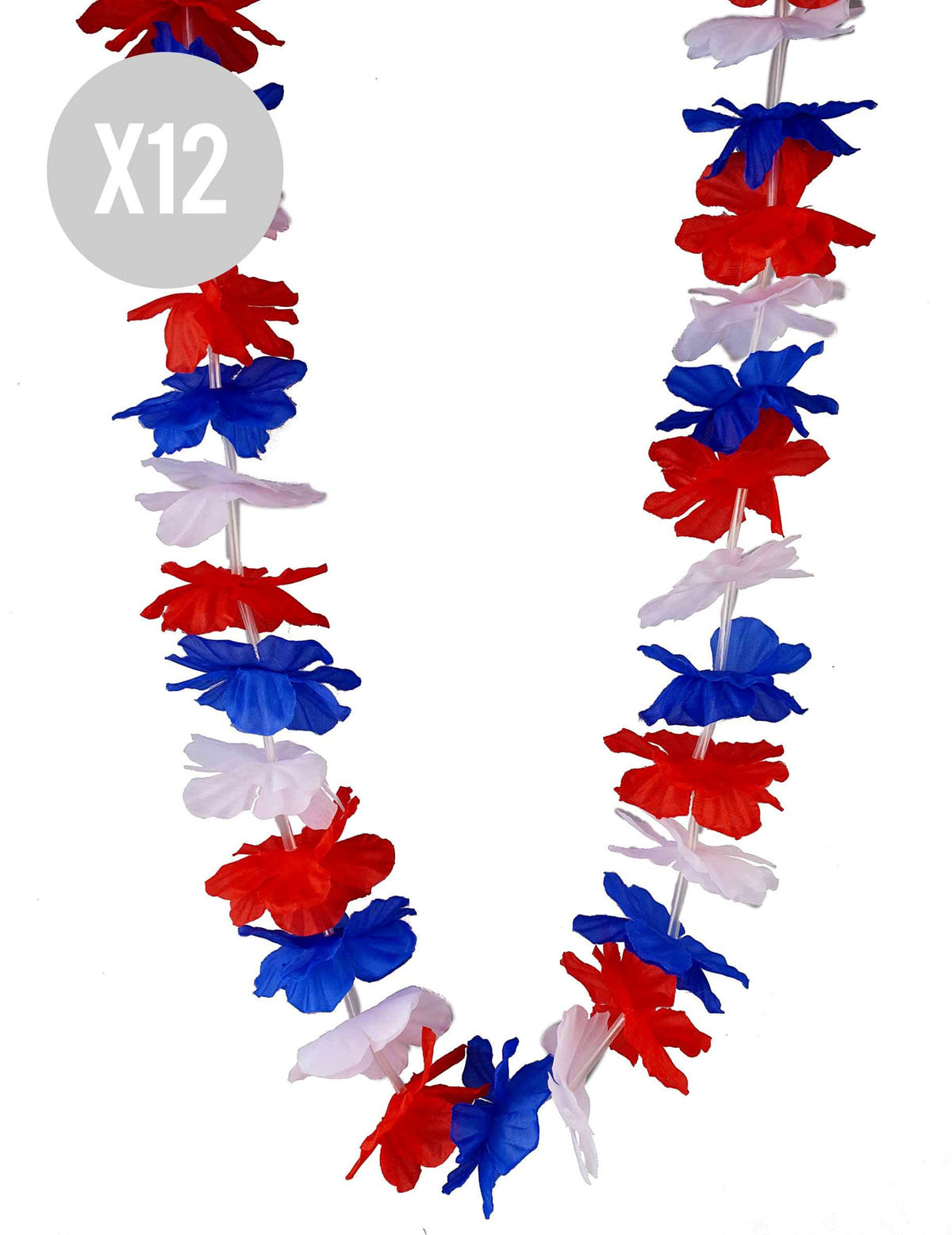Lote de 12 Collares tricolores hincha Francia