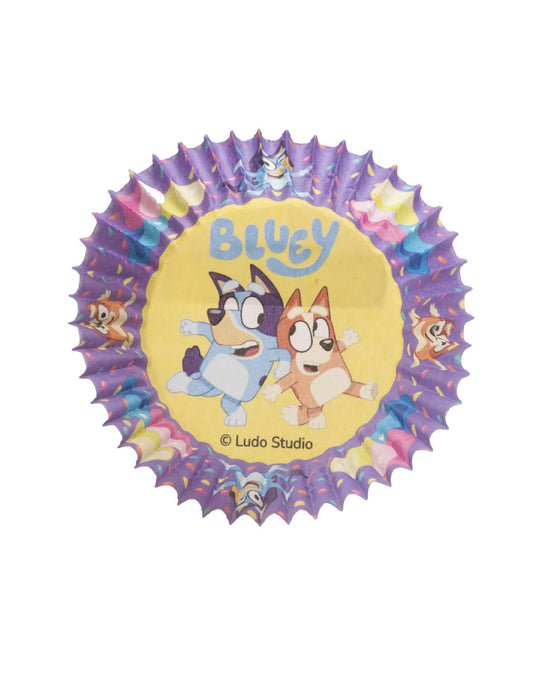 Set de 25 cápsulas para cupcakes Bluey y Bingo™ 5 × 3 cm