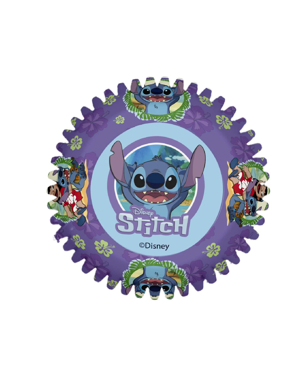 Lote de 25 moldes para cupcakes Stitch™ 5 × 3 cm