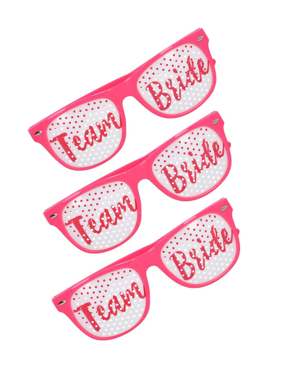 Set de 3 gafas Team Bride adulto