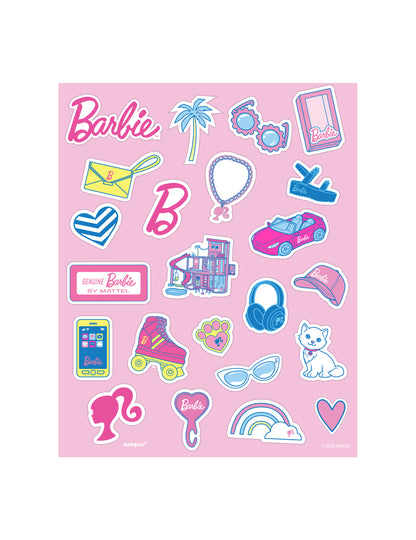 Lote de 4 hojas de pegatinas Barbie™