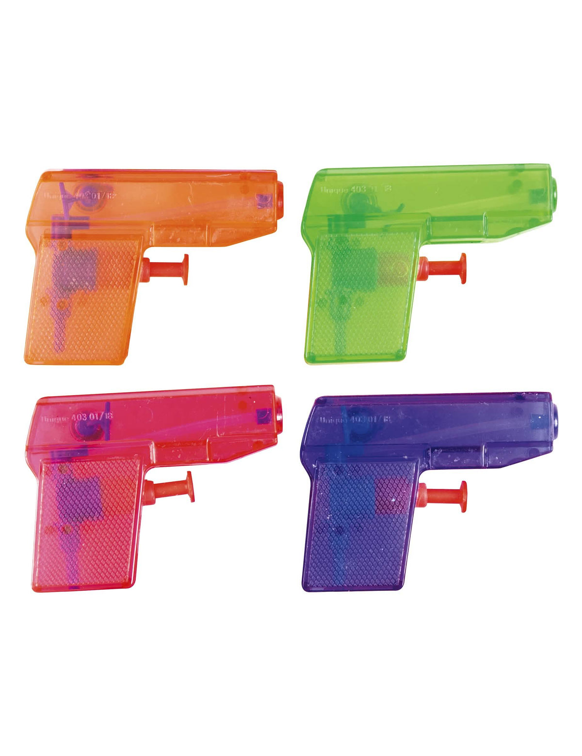 8 Pistolas de agua miniatura