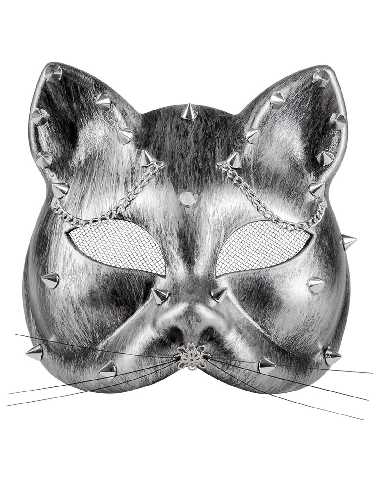 Vue de face du loup chat Steampunk