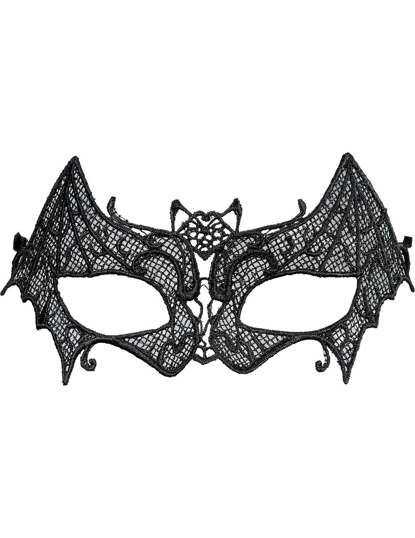 Loup dentellé chauve-souris pour femme noir