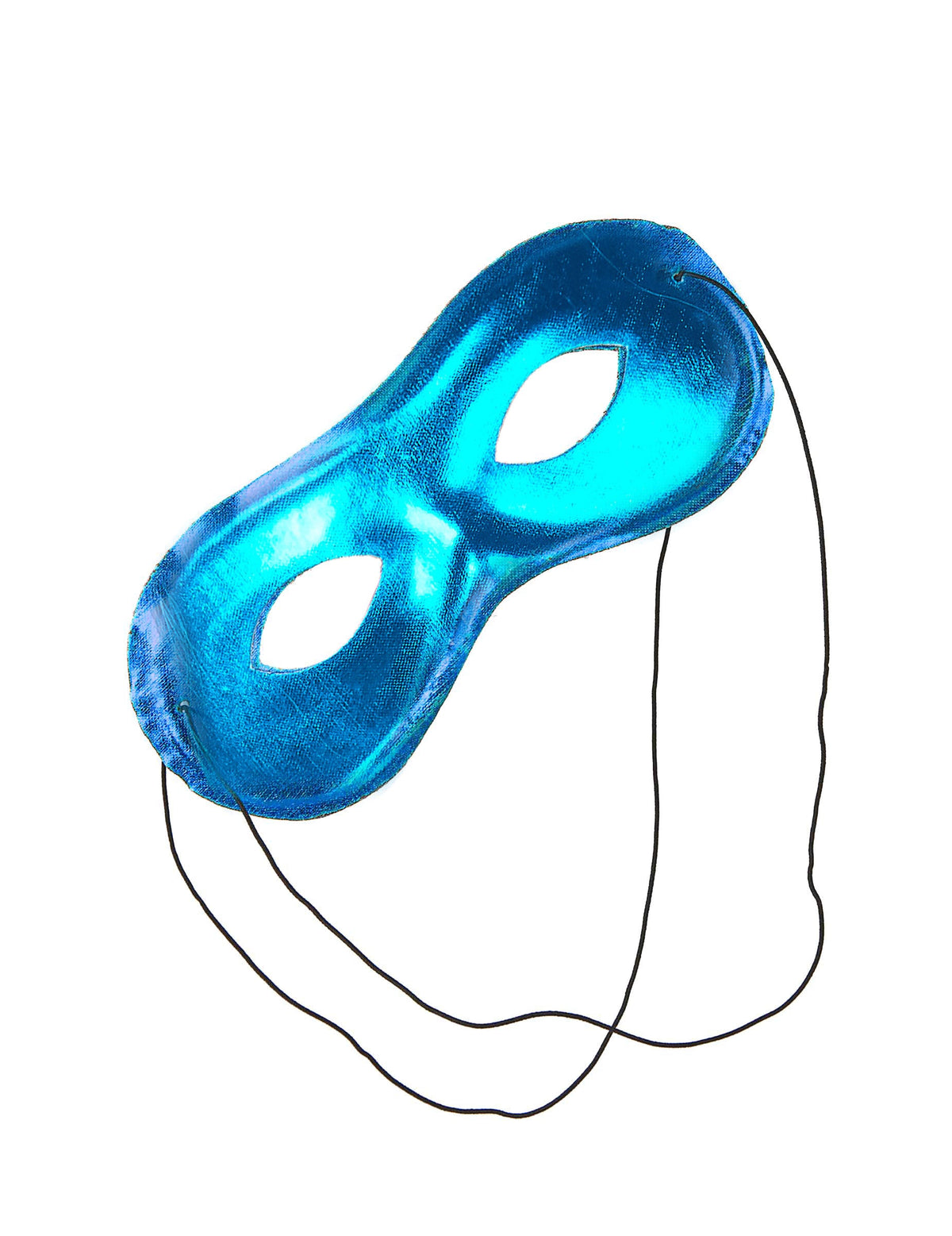 Antifaz metalizado azul adulto