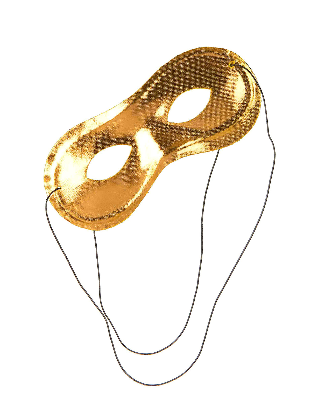 Antifaz metalizado dorado adulto