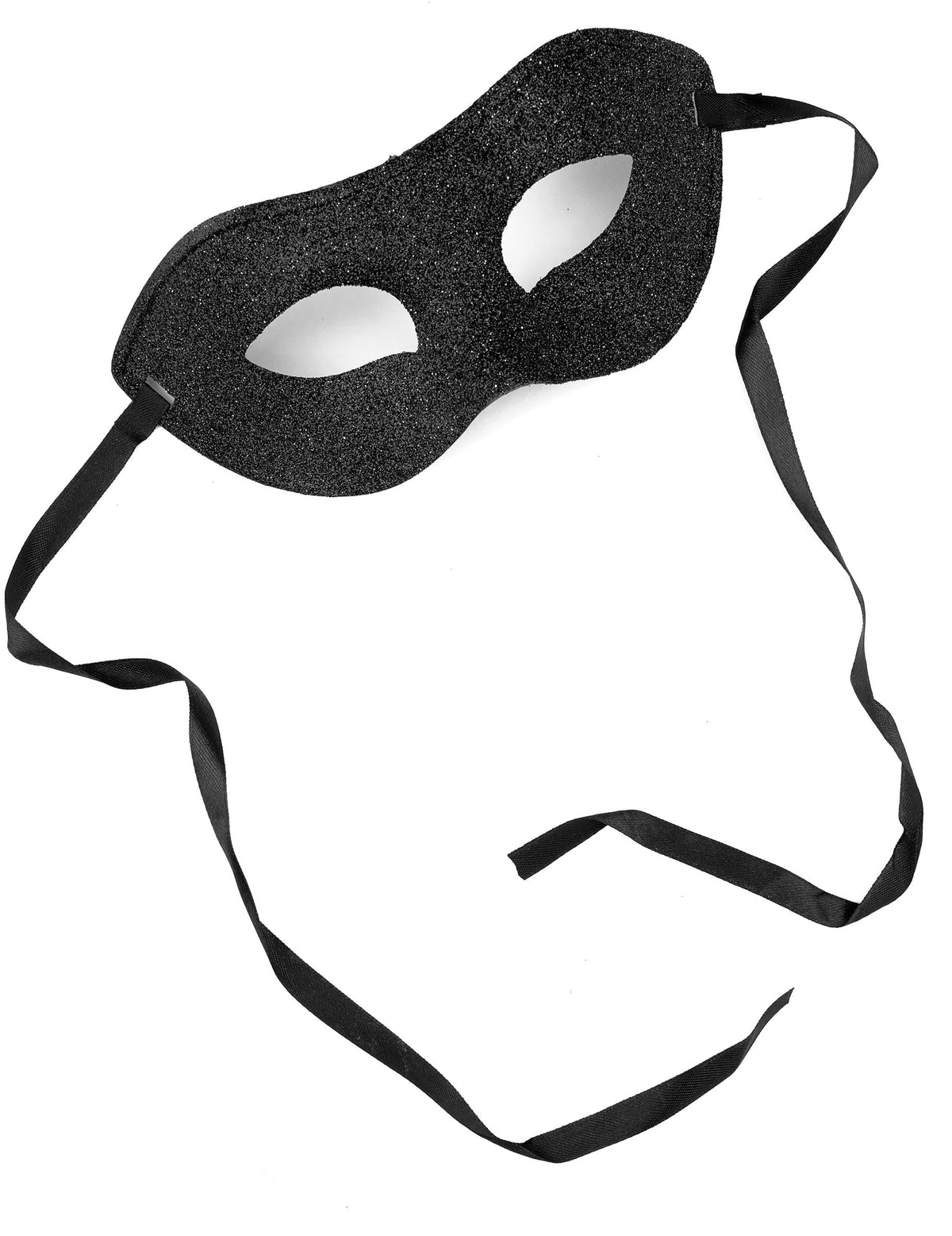 Antifaz negro brillante