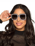 Gafas con strass y lentejuelas
