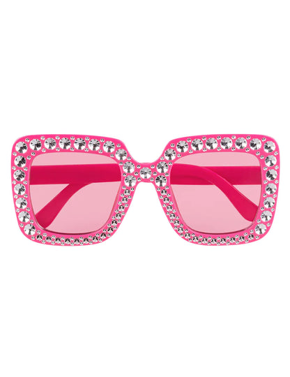 Gafas bling bling rosa