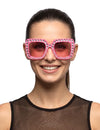 Gafas bling bling rosa