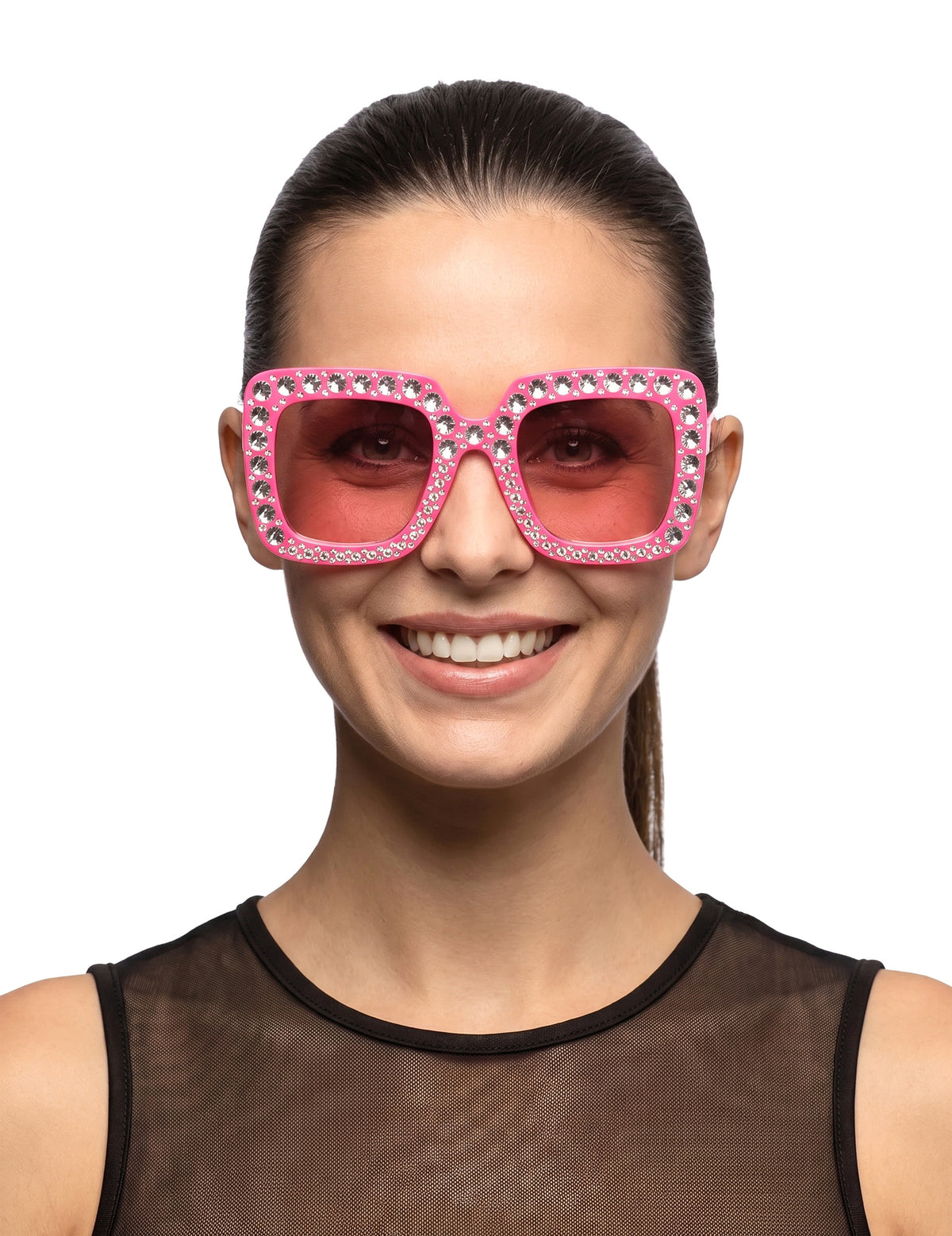 Gafas bling bling rosa