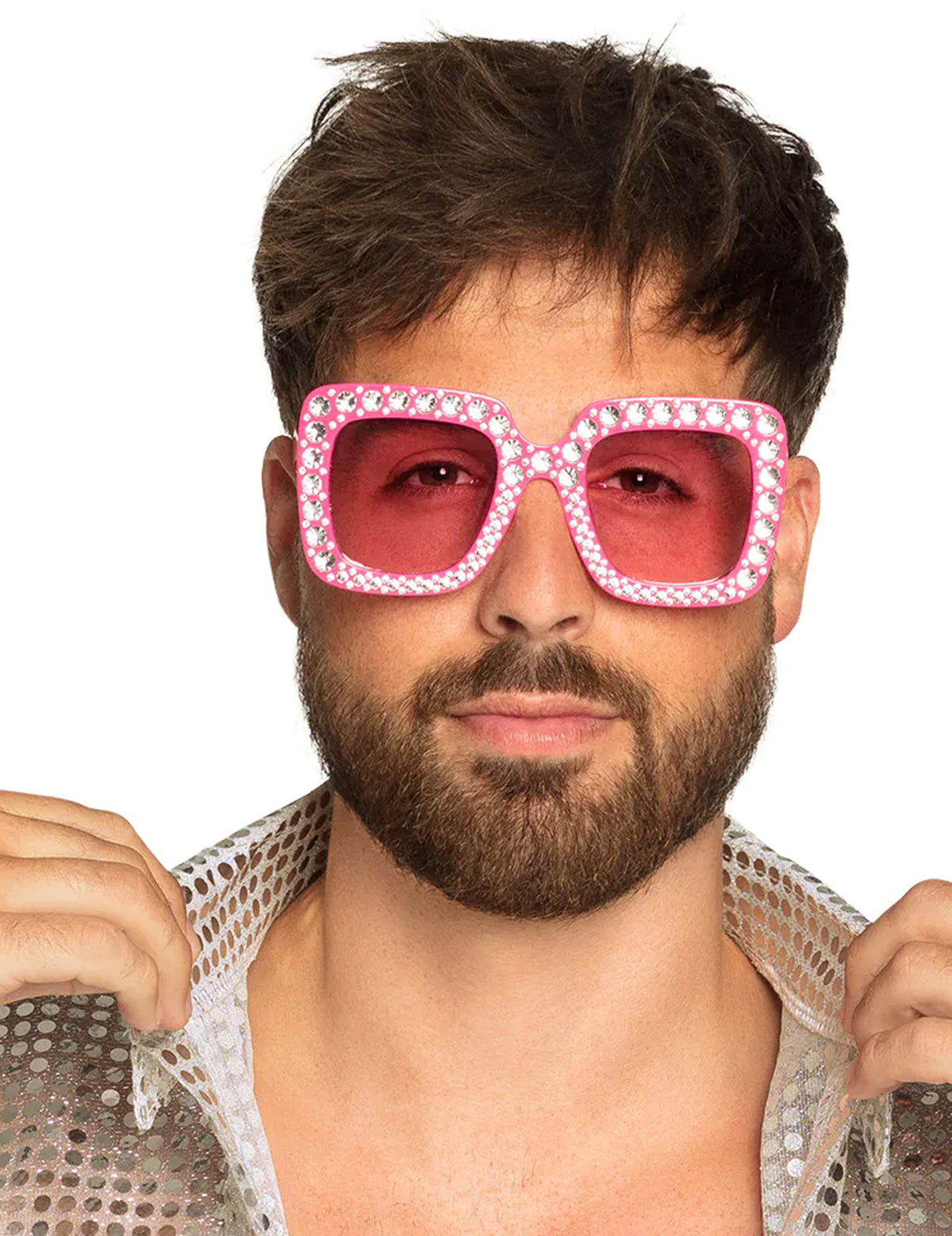 Gafas bling bling rosa