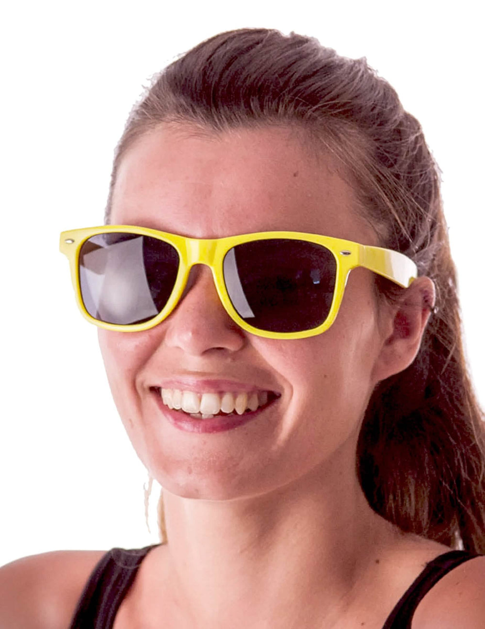 gafas azules fosforito para adulto amarillo