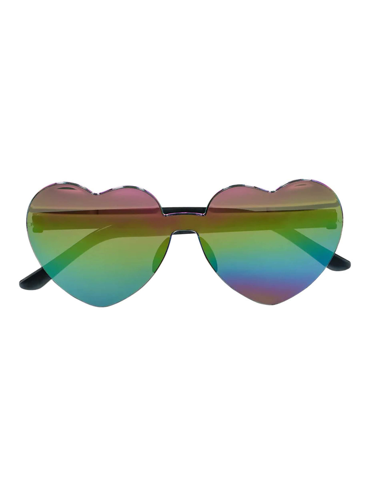 Gafas de corazones efecto espejo para adulto