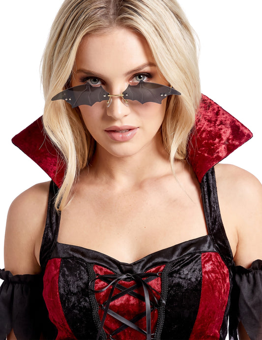 Gafas de murciélago negras para adultos