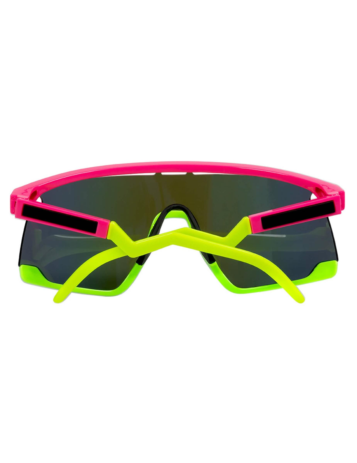 Vue de dos des lunettes de fêtes néons pour adulte
