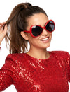 Gafas disco adulto rojas