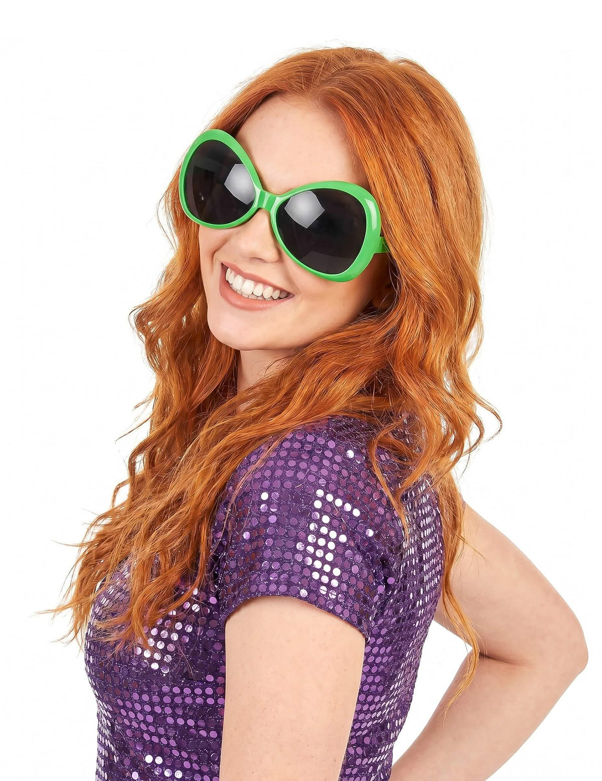 Gafas disco adulto verde