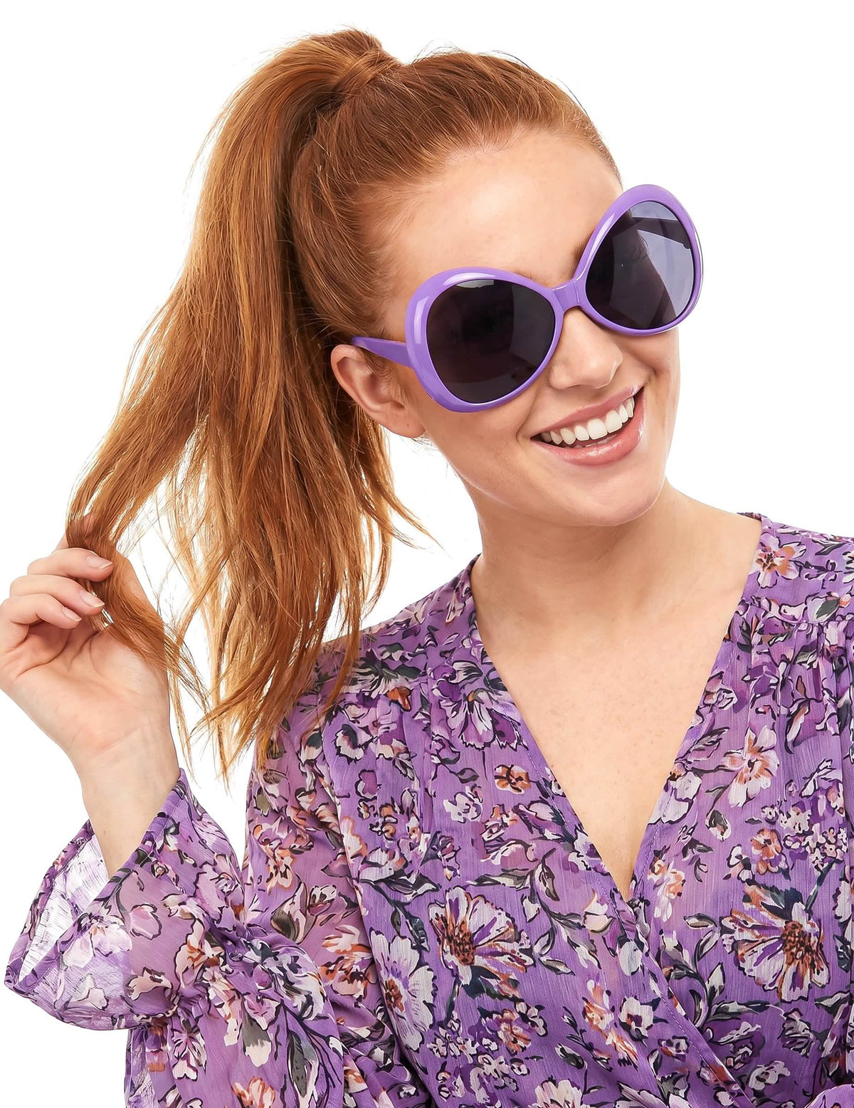 Gafas disco adulto violeta