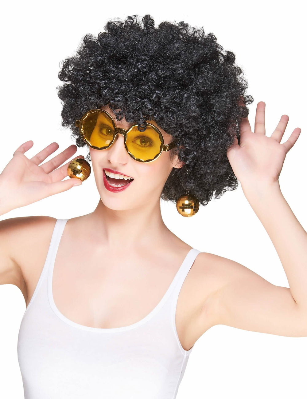 Vista frontal de las gafas disco para adulto